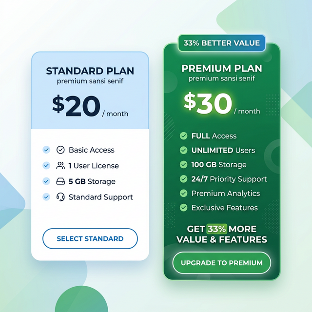 Pricing comparison card showing 33% better value for Claude Pro