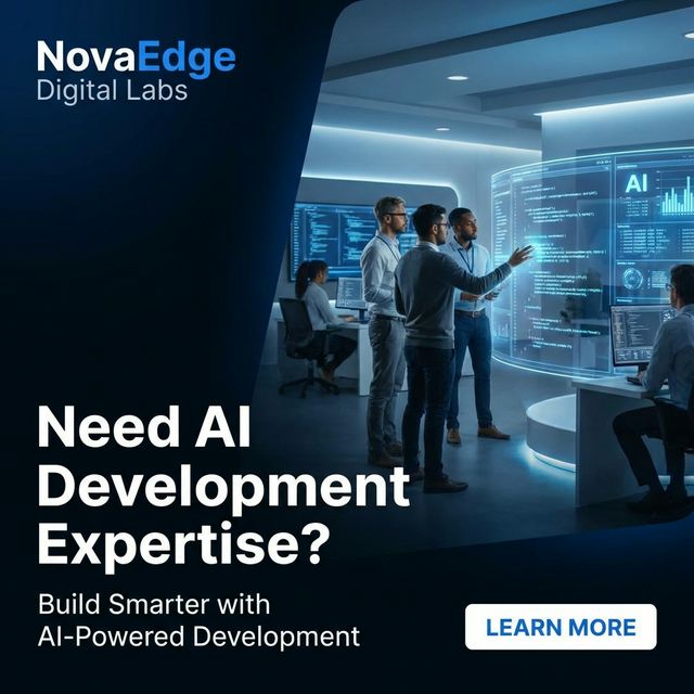 NovaEdge Digital Labs AI-powered software development services using GPT-5.3-Codex responsibly