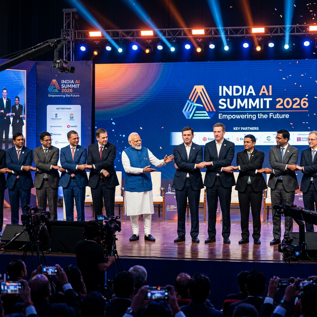 India AI Summit 2026 Sam Altman Dario Amodei refuse hold hands awkward viral moment OpenAI Anthropic rivalry on stage New Delhi